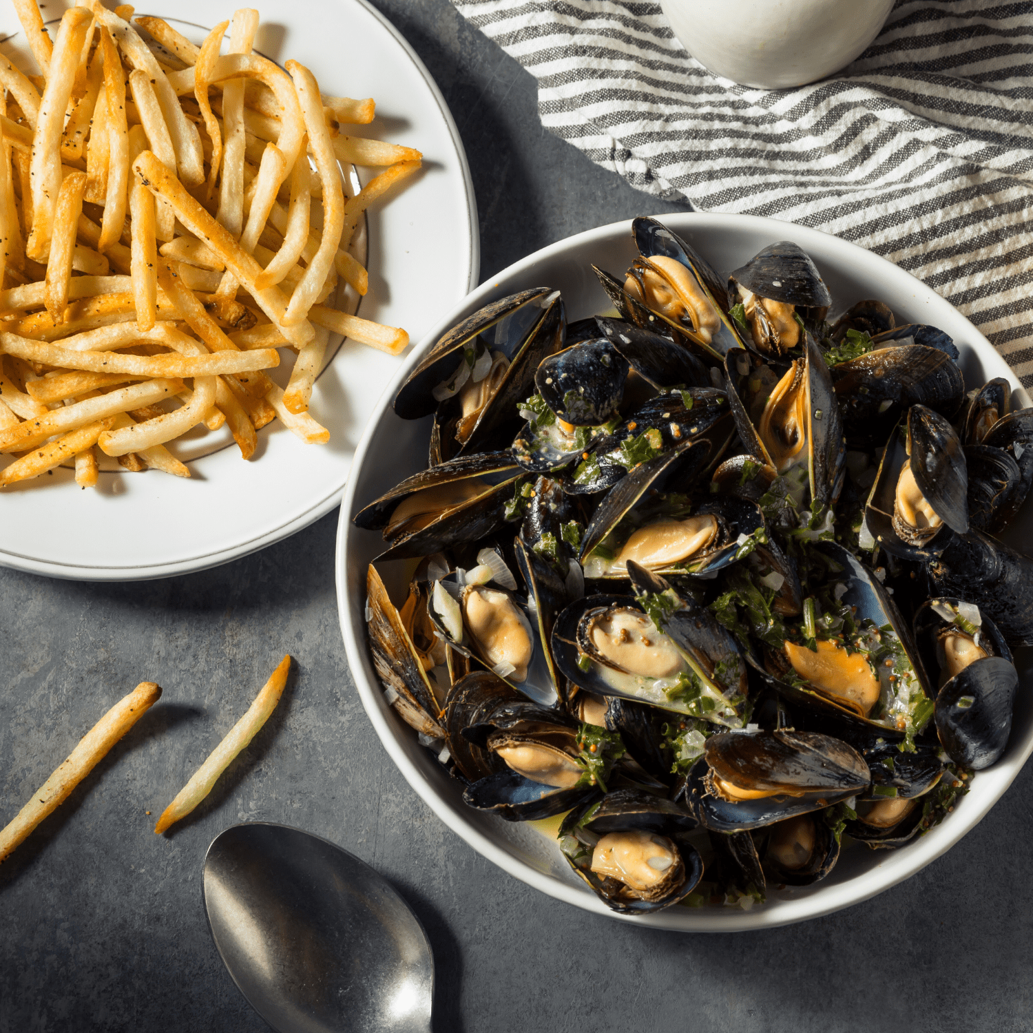 Patagonia Provisions Canned Mussels - 3 flavor - 1 each: Spicy, Smoked, Lemon Herb | Shawhan Farms Parmesan + MerlinsMart Zine