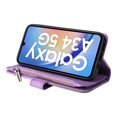 thumbnail image 3 of Compatible with Samsung Galaxy A34 5G Wallet Case with Card Slots PU Leather Zipper Flip Folio Cover, 3 of 5