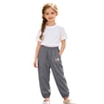 thumbnail image 3 of SJLDQY Boys Joggers Elastic Waist Wide Leg Sweatpants Summer Lightweight Casual Athletic Trousers with Pockets, 3 of 8