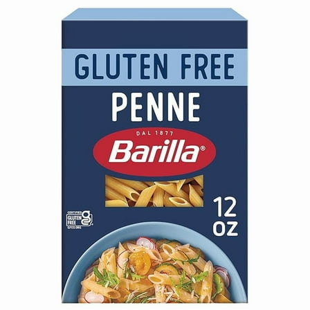 Pack of 1 BARILLA Gluten Free Penne Pasta, 12 Ounce - Non-GMO Gluten Free Pasta Made with Blend of Corn & Rice - Vegan Pasta