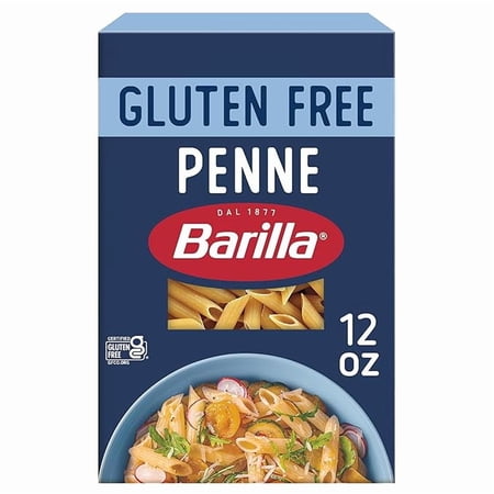 1x BARILLA Gluten Free Penne Pasta, 12 Ounce - Non-GMO Gluten Free Pasta Made with Blend of Corn & Rice - Vegan Pasta