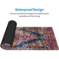 thumbnail image 6 of Pink Boho Style Vintage Large Gaming Mouse Pad, Extended Big Keyboard Mouse Mat, Long Computer Gaming Mousepad for Home Office Work Desk Stitched Eges Non-Slip Base Mouse Pads Mat, 6 of 6