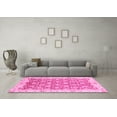 thumbnail image 3 of Ahgly Company Indoor Round Oriental Pink Modern Area Rugs, 5' Round, 3 of 4