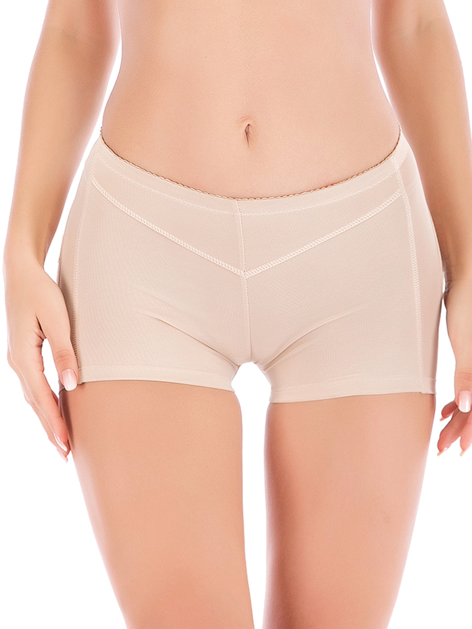 Pontos Tummy Control Stretch Panties Solid Color Butt Lift Panties Women  Supply 
