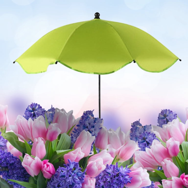 lilac lime green patio umbrella PURPLE LEAF 15x9ft Double-Sided Rectangular Outdoor Market with Base, Light Grey Purple Outdoor Patio Market Umbrella Powder coated rust free brown steel frame with 6 steel ribs Easy to use hand crank lift mechanism The umbrella base is not included Umbrella measures 7.5 foot high by 7.5 foot in diameter Keep the sun at bay in style with this richly colored market umbrella PURPLE LEAF 8 ft White