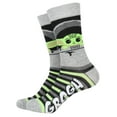 thumbnail image 5 of Star Wars The Mandalorian Baby Yoda Grogu and Mando Adult Crew Socks 2 Pair, 5 of 5