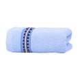 thumbnail image 4 of Pedty Striped Cotton Bath Towel Sets, A-Light Blue, 4 of 6