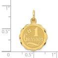 thumbnail image 3 of FB Jewels 14K Yellow Gold #1 Grandpa Disc Charm, 3 of 4
