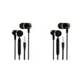 thumbnail image 3 of Bearachild Auricular con cable para tableta con micrófono para correr acampar caminar 3,5 mm Oro negro 2Conjunto, 3 of 6
