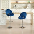 thumbnail image 3 of S-HOME Set of 2 Adjustable Barstools in Classic Featuring Comfortable Backrest and Footrest for Kitchen Decor, 3 of 9