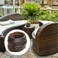 thumbnail image 3 of Wicker Repair Kit Wicker Repair Supplies Rattan Material for Patio Chair Dark brown, 3 of 10