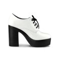 thumbnail image 3 of Unique Bargains Women's Platform High Block Heel Ankle Boots, 3 of 7