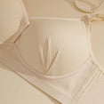 thumbnail image 6 of BaoFuBaoMei Front Closure Bras for Women Plus Size Ribbed Wireless Bra Shaping Push up Brassiere Lightweight Adjustable Strap Bralette, 6 of 9
