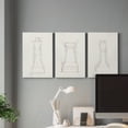 thumbnail image 6 of Chess Set Sketch II Premium Gallery Wrapped Canvas - Ready to Hang - 32 x 48 Each, 6 of 10