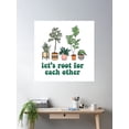 thumbnail image 2 of Let’S Root For Each Other Poster Wall Art, Modern Wall Decor For Living Room Bedroom, 16x16 UNFRAMED, 2 of 3