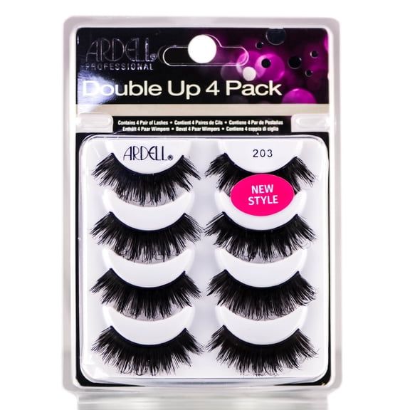 203 , Ardell Natural Lashes Multipack , Hair Scalp Skin Body - Pack of 1 w/ SLEEK Teasing Comb