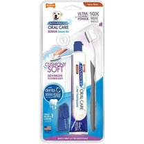 Nylabone Advanced Oral Care Senior Dog Dental Kit with Cushiony Soft-Bristle Toothbrush [Dog, Dental & Breath Aids] 1 count