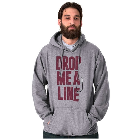 Angler Fishermen Lines Joke Pun Funny Unisex Plus Fleece Graphic Hoodie Brisco Brands 2X