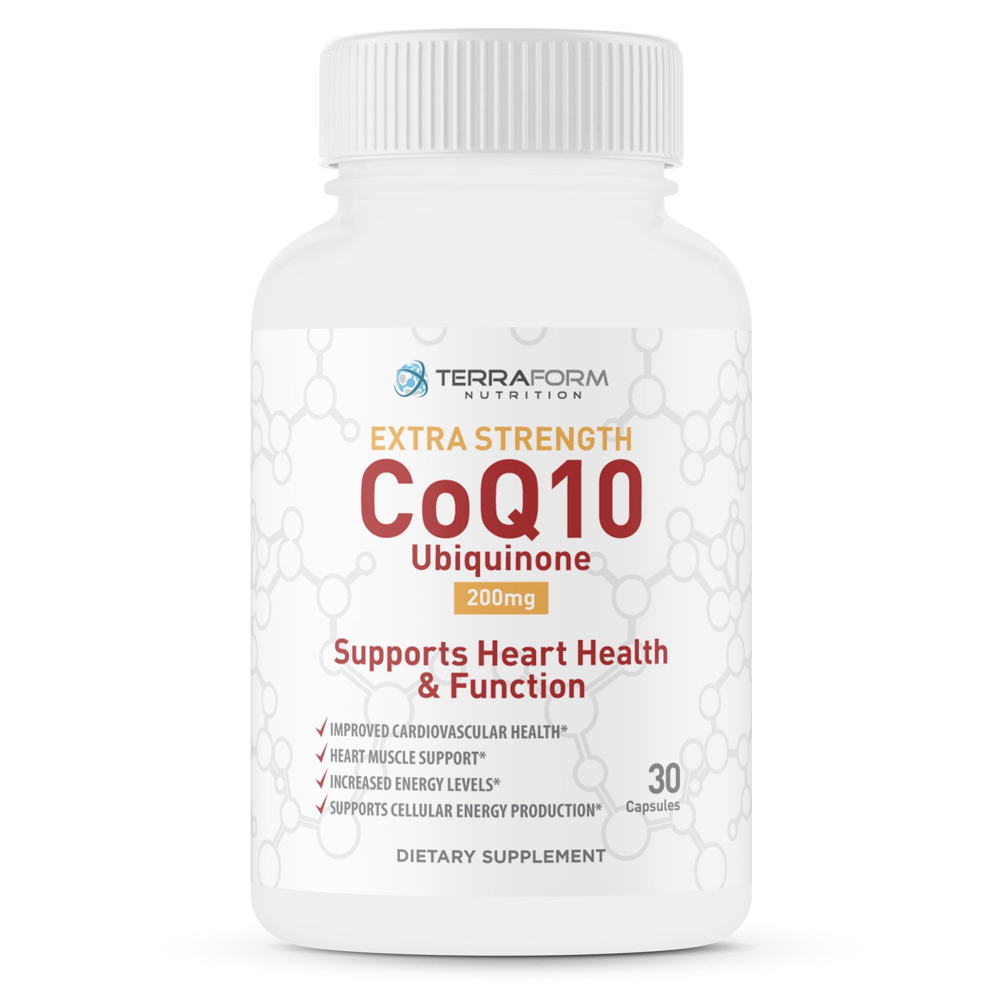 CoQ10 200mg, Extra Strength Supports Heart Health, Cardiovascular