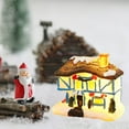 thumbnail image 5 of Bwiyojiz Home Decor Christmas Winter Village Houses Set LED Lighted DIY Figurines Miniature Resin Ornament Kits Cedar Bare Branch Tree Street Lamp, Gifts for Her, White, 5 of 8