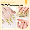 thumbnail image 5 of Saviland Gold Chrome Nail Powder - 1g Metallic Mirror Effect Chrome Powder for Gel Nails, Manicure Nail Art Pigments Gold Chrome Powder Nail Decoration Glitter Dust for Nail Art Gel Polish, 5 of 8