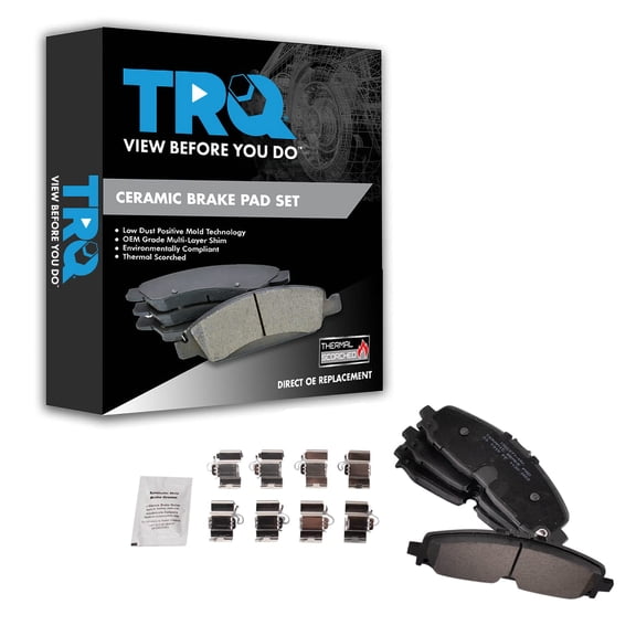 TRQ Front Ceramic Brake Pads Fits Blazer Colorado Acadia Canyon Enclave XT5 XT6 BFA27396 Fits select: 2021 CHEVROLET COLORADO, 2021-2022 GMC ACADIA
