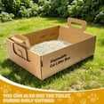 thumbnail image 5 of Disposable Litter Boxes for Cats, 3 Pack Portable Waterproof Travel Litter Box, Foldable Cardboard Cat Litter Box for Road Trip Vacation, Leak Resistant Large 17.2''x12.2''x5.3'', Brown, 5 of 6