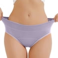 thumbnail image 6 of Nestiefly Womens Underwear Seamless High Waisted Panties | Full Coverage, Lightweight, Soft Stretch Breathable, Tagless Briefs 2026 Light Purple 2XL, 6 of 6