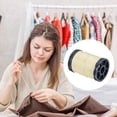 thumbnail image 4 of 0.6mm Polyester Sewing Thread 82 Yards Extra Strong Upholstery Thread Lightly Wax String Beige, 4 of 5