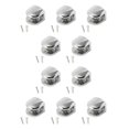 thumbnail image 1 of Inteprter Estante de vidrio, estilo Simple galvanizado, resistente, antioxidante, a prueba de humedad, soporte de abrazadera para vitrina de 8-10 mm 10Conjunto, 1 of 1