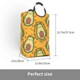 thumbnail image 3 of KLL Avocado Dog Laundry Hamper,Large Canvas Fabric Lightweight Storage Basket Toy Organizer Dirty Clothes Collapsible Waterproof, 3 of 6