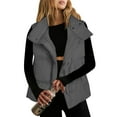thumbnail image 2 of Xdegoge Puffer Vests for Women Full Zip Stand Collar Quilted Sleeveless Jacket Casual Loose Oversize Quilted Coat Fall Winter Lightweight Padded Warm Coats with Pockets, 2 of 10
