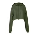 thumbnail image 1 of Bella + Canvas Womens Fleece Crop Hoodie, 1 of 4