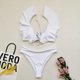 thumbnail image 4 of Conjunto de Bikini Bandeau para mujer, traje de baño brasileño con realce, ropa de playa, 4 of 5