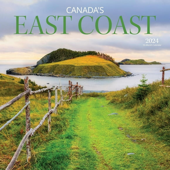 Wyman Publishing La Côte Est du Canada 2024 30.48x60.96 CM Mur Carré Calendrier, 9781525611360