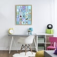 thumbnail image 3 of Stupell Industries Contemporary Animal Alphabet in Blue Gold Floating Frame Canvas Art, 17 x 21, by Carla Daly, 3 of 8