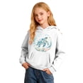 thumbnail image 2 of JAJAHO Girls Hoodies Cute Turtle Printed Kids Long Sleeve Sweatshirt Fall Pullover Tops With Pocket 2-13Y, 2 of 4