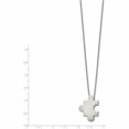 thumbnail image 2 of Stainless Steel Brushed Puzzle Piece 16In With 2.75In Ext. Necklace (16 X 1.5) Made In China -Jewelry By Sweet Pea, 2 of 5