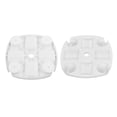 thumbnail image 3 of Plateau de Table Parapluie de Plage Blanc Rond avec Porte-Gobelet 4 Tasses pour Boisson Collation, 3 of 14
