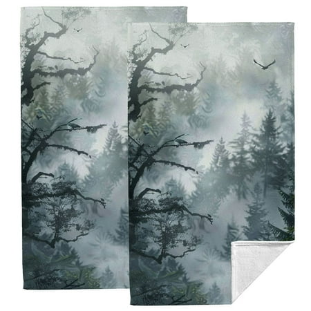 

Nawy Bird Absorbent Hand Towels 2-Pack Ultrafine Fibers Kitchen Bath Towels 27.5*16in