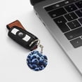 thumbnail image 6 of Naloa Blueberry Print Round Keychain Keychain Key Ring, Key Tag, Key Chain Bulk for Gift Accessories (Round), 6 of 7
