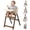 Beige, variant on PRVAETU Convertible High Chair for Babies and Toddlers with Removable Easy-Clean Tray, Adjustable Legs, Foldable Feeding Chair,Beige