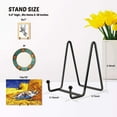 thumbnail image 6 of Mocoosy 2 Pack 4 Inch Plate Stands for Display - Black Iron Easel Plate Holder Display Stands Metal Frame Holder Stands for Pictures, Photo, Decorative Plate Dish and Tabletop Art, 6 of 8
