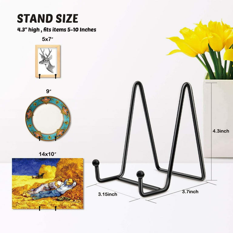 IMIKEYA 15 Pcs Wrought Iron Photo Frame Stand Easel Picture Stands for  Display Paper Plate Holder Plate Holder Display Stand Photo Stand Picture