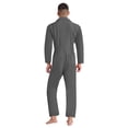 thumbnail image 2 of TTAO Adult Men Work Bodysuit One-piece Workwear Fashion Wear-resistant Work Clothing Mechanic Uniform Grey XXL, 2 of 7