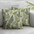 thumbnail image 3 of HENGT  Throw Pillow Cover Green Leaf Floral in Vintage Style Leaves and Herbs Boxwood Seeded Eucalyptus Fern Maidenhair Decorative Pillow Case Home Decor Square Pillowcase, 3 of 5