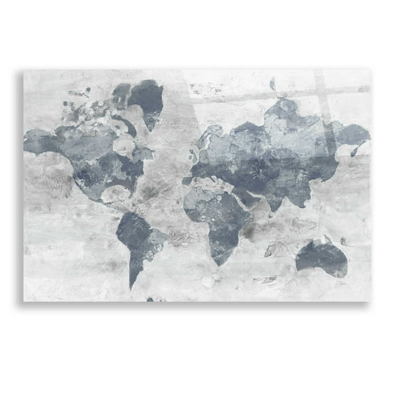 Epic Art 'Golden World Neutral' by Albena Hristova, Acrylic Glass Wall Art, 16"x24"