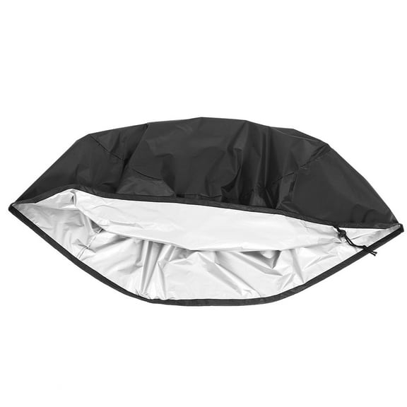 WRITWAA Black Heavy Duty Outdoor Grill Cover 1Pcs  Waterproof Round Oxford