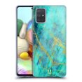 thumbnail image 1 of Head Case Designs Glittery Marble Prints Turquoise Soft Gel Case Compatible with Samsung Galaxy A71 (2019), 1 of 7