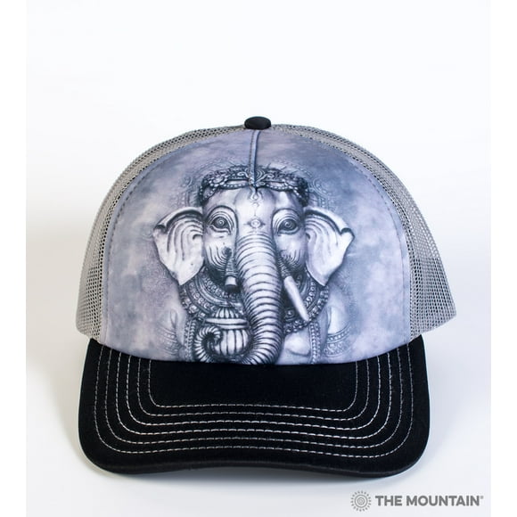 The Mountain BIG FACE GANESH Grey Adult Unisex Foam Trucker Hat